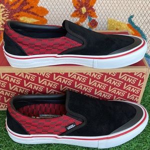 Vans Slip On Pro Baker Rowan/Speed Check Men’s sneakers - athletic shoes